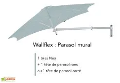 Umbrosa Bras Néo En Aluminium Pour Parasol Paraflex - 2,00 M 8 Umbrosa Bras Néo En Aluminium Pour Parasol Paraflex - 2,00 M -magasin de mobilier d'extérieur parasol mural wallflex bras neo umbrosa