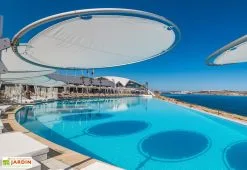 Umbrosa Parasol Rond Rotatif 360° 300 Cm - Eclipsum Toile Sunbrella -magasin de mobilier d'extérieur parasol rond design eclipsum umbrosa sunbrella