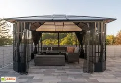Sojag Pavillon De Jardin En Aluminium Avec Moustiquaire - Savino