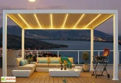 Ombréa Kit D’éclairage Pour Pergola Ombréa 3 Lames – 3 M -magasin de mobilier d'extérieur pergola alu lampe led batterie solaire