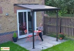 Canopia Pergola Adossée En Aluminium Et Polycarbonate 224 Cm – Sierra