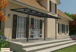 Canopia Pergola Adossée En Aluminium Et Polycarbonate 295 Cm – Sierra 9 Canopia Pergola Adossée En Aluminium Et Polycarbonate 295 Cm – Sierra -magasin de mobilier d'extérieur pergola aluminium polycarbonate sierra 3x4 canopia palram
