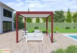Ombréa Pergola Bioclimatique Ombréa En Aluminium 3 X 4 M Autoportée - Rouge Basque 9 Ombréa Pergola Bioclimatique Ombréa En Aluminium 3 X 4 M Autoportée - Rouge Basque -magasin de mobilier d'extérieur pergola bioclimatique 3x4 rouge ombrea 15 728455