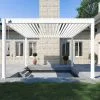 Ombréa Pergola Bioclimatique Ombréa En Aluminium 4 X 4 M Autoportée - Blanche