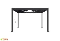 Ombréa Pergola Bioclimatique Ombréa En Aluminium 4 X 4 M Autoportée - Anthracite -magasin de mobilier d'extérieur pergola bioclimatique 4x4m lames orientables anthracite ombrea 15 728486