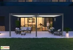 Ombréa Pergola Bioclimatique Ombréa En Aluminium 4 X 6 M Adossée - Anthracite -magasin de mobilier d'extérieur pergola bioclimatique adossee 4x6 aluminium anthracite ombrea 15 729520