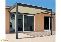 Cros Pergola Bioclimatique Adossée En Aluminium Hostun I