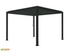 Ombréa Pergola Bioclimatique Autoportée En Aluminium 9 M² + Store 3 M -magasin de mobilier d'extérieur pergola bioclimatique aluminium