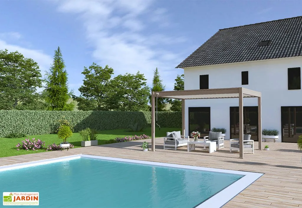 Ombréa Pergola Bioclimatique Ombréa En Aluminium 3 X 4 M Autoportée - Taupe 4 Ombréa Pergola Bioclimatique Ombréa En Aluminium 3 X 4 M Autoportée - Taupe – Image 4