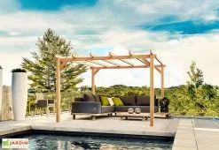 Maderland Pergola Autoportée En Bois D'Europe Du Nord Lamellé Collé - Linares