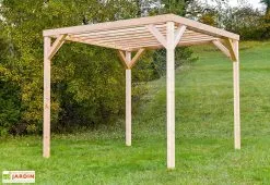 Mon Petit Potager Pergola Modulable En Bois Douglas 2,90 X 2,90 M 8 Mon Petit Potager Pergola Modulable En Bois Douglas 2,90 X 2,90 M -magasin de mobilier d'extérieur pergola bois francais douglas pefc mon petit potager