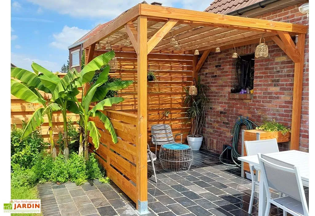 Mon Petit Potager Pergola Modulable En Bois Douglas 2,90 X 2,90 M 1 Mon Petit Potager Pergola Modulable En Bois Douglas 2,90 X 2,90 M