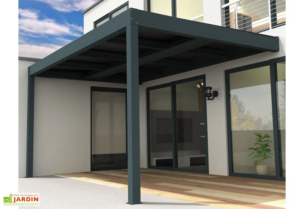 Intersun Pergola Photovoltaïque En Aluminium Heliolite Gris – 16,3 M² 1 Intersun Pergola Photovoltaïque En Aluminium Heliolite Gris – 16,3 M²