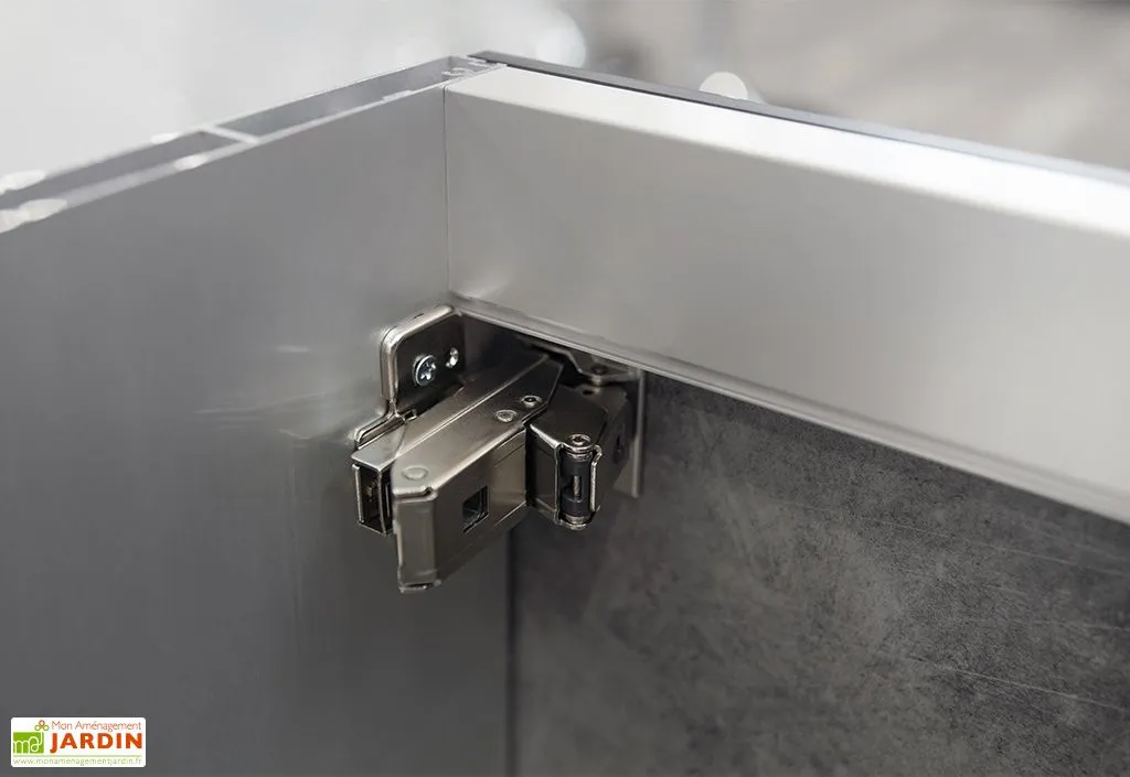 Cuisine D'Été Cuisine Extérieure En Bois Et Aluminium 282 X 61 Cm Urban 6 Cuisine D'Été Cuisine Extérieure En Bois Et Aluminium 282 X 61 Cm Urban – Image 6