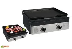 WILSA Plancha De Table Au Gaz 2 Feux