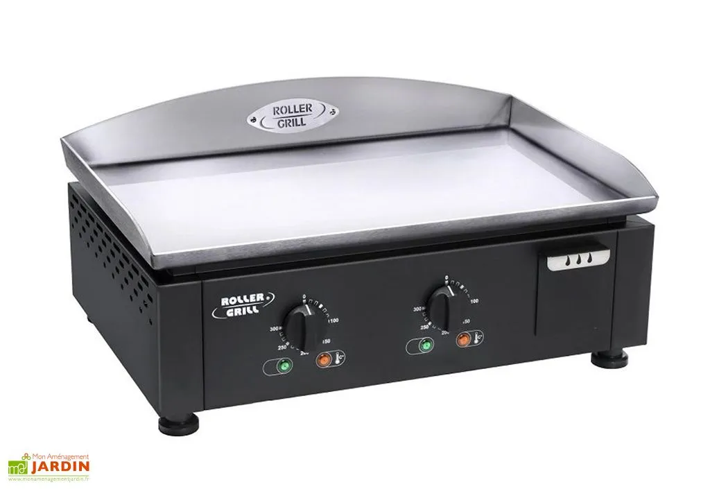 ROLLER GRILL Plancha électrique En Inox 3500 W Noir - 59 X 38 Cm 1 ROLLER GRILL Plancha électrique En Inox 3500 W Noir - 59 X 38 Cm