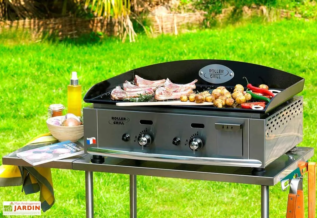 ROLLER GRILL Plancha PL 600 G Gaz Double 5500W Emaillee 1 ROLLER GRILL Plancha PL 600 G Gaz Double 5500W Emaillee