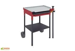 FM Calefaccion Plancha Gaz Sur Chariot Acier Au Carbone 58 X 43 Cm