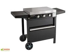 Cook In Garden Plancha à Gaz 3 Brûleurs Sur Chariot En Métal Finesta