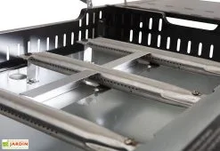 Cook In Garden Plancha à Gaz 3 Brûleurs Sur Chariot En Métal Finesta -magasin de mobilier d'extérieur plancha gaz chariot finesta 3