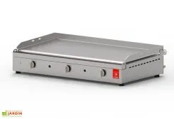 Pla.Net Plancha Gaz Inox 3 Brûleurs Plaque Lisse 79x40 Cm – CHEF 80 XL