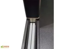 Rideau Pour Pergola Actual Green Outside – 4 M Noir -magasin de mobilier d'extérieur rail rideau actual 1