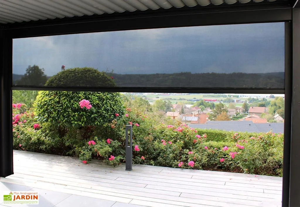 Green Outside Rideau Motorisé Pour Pergola Event Premium – Store Latéral 3 M 2 Green Outside Rideau Motorisé Pour Pergola Event Premium – Store Latéral 3 M – Image 2