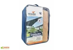 Nesling Voile D’ombrage Triangulaire En Polyéthylène Coolfit – 5 X 7,1 M -magasin de mobilier d'extérieur sac rangement toile coolfit