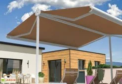 Intersun Store Banne Double Pente Avec Coffre – Enargite 6 X 6 M Motorisé