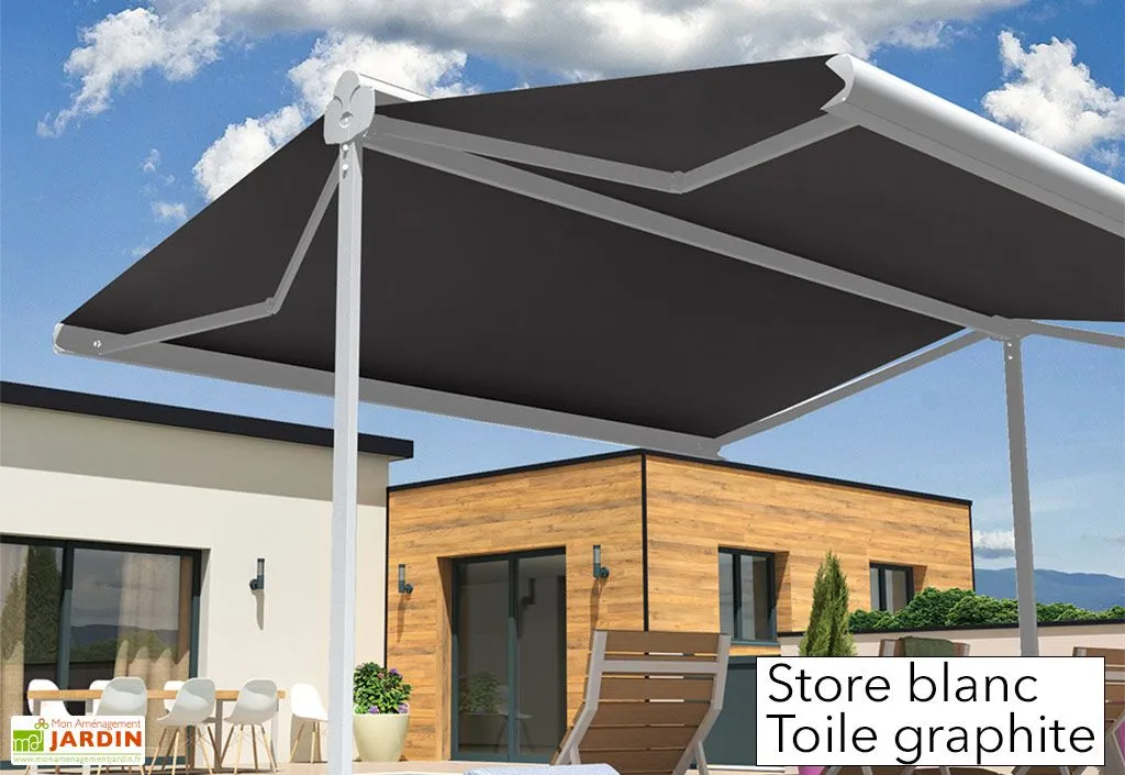 Intersun Store Banne Double Pente Avec Coffre – Enargite 4 X 6 M Motorisé 6 Intersun Store Banne Double Pente Avec Coffre – Enargite 4 X 6 M Motorisé – Image 6