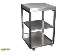 Stengel Table D’appoint En Acier Inoxydable 62 X 62 Cm - MOBT 60