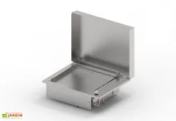 Pla.Net Table De Cuisson En Inox Avec Plancha + Triple Feu à Gaz Oasi 205C -magasin de mobilier d'extérieur table de cuisson 400099 3