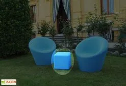 Farmet New Cube De Jardin Lumineux Fluo Polyéthylène (plusieurs Couleurs) -magasin de mobilier d'extérieur tabouret jardin mobilier lumineux fluo 4