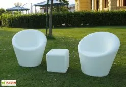 Farmet New Cube De Jardin Lumineux Fluo Polyéthylène (plusieurs Couleurs) -magasin de mobilier d'extérieur tabouret jardin mobilier lumineux fluo 6