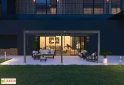 Ombréa Pergola Bioclimatique Ombréa En Aluminium 4 X 6 M Adossée - Anthracite -magasin de mobilier d'extérieur terrasse pergola bioclimatique adossee 4x6 ombrea 15 729360