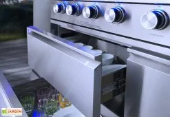 Buschbeck Cuisine Extérieure En Inox : Barbecue Gaz, Réfrigérateur, évier – Oxford -magasin de mobilier d'extérieur tiroirs rangement cuisine ete oxford buschbeck