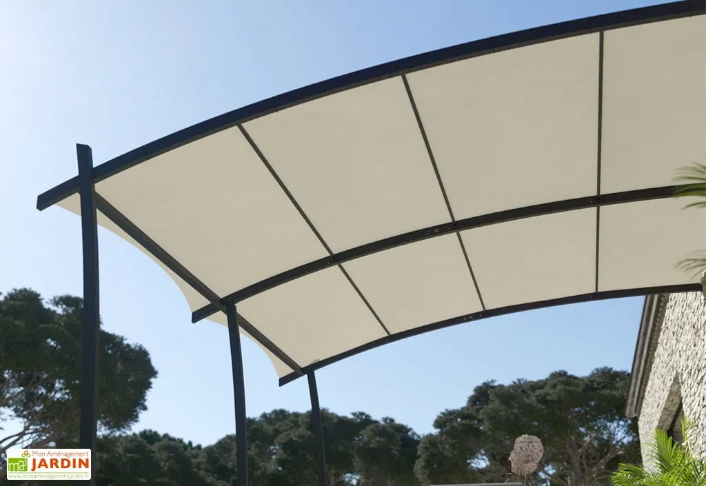 COULEURS DU MONDE Toile D’ombrage En Polyester écru Pour Pergola Kyoto 1 COULEURS DU MONDE Toile D’ombrage En Polyester écru Pour Pergola Kyoto