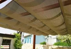 Paragon Pergola En Aluminium Effet Bois Florence 17,67 M² 10 Paragon Pergola En Aluminium Effet Bois Florence 17,67 M² -magasin de mobilier d'extérieur toile pergola aluminium effet bois florence 17m2 marron fonce