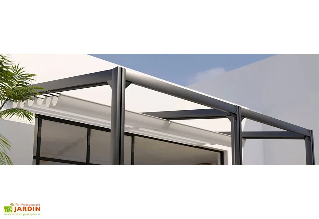 COULEURS DU MONDE Toile D’ombrage En Polyester Pour Pergola Barbade – 3 X 6 M 1 COULEURS DU MONDE Toile D’ombrage En Polyester Pour Pergola Barbade – 3 X 6 M