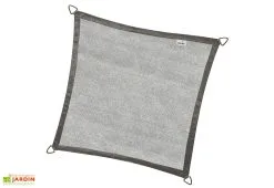 Nesling Voile D’ombrage Carré En Polyéthylène Coolfit – 3,6 M -magasin de mobilier d'extérieur toile tendue carre anthracite
