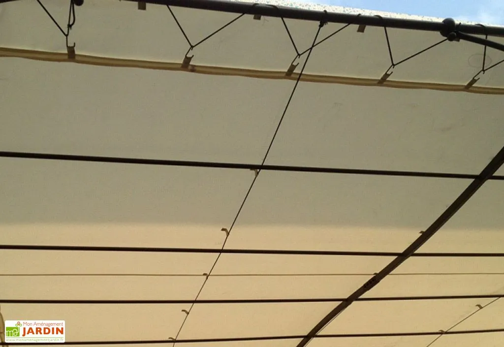 COULEURS DU MONDE Toile Universelle En Polyester Pour Pergola Adossée 3 X 3 M 3 COULEURS DU MONDE Toile Universelle En Polyester Pour Pergola Adossée 3 X 3 M – Image 3