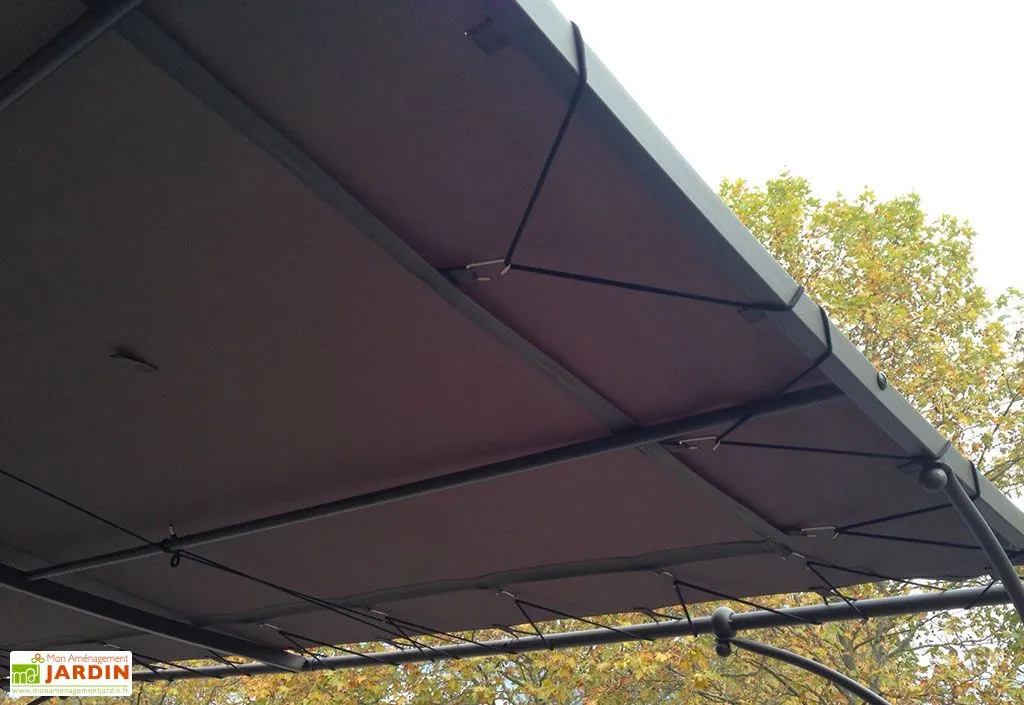 COULEURS DU MONDE Toile Universelle En Polyester Pour Pergola Adossée 3 X 3 M 2 COULEURS DU MONDE Toile Universelle En Polyester Pour Pergola Adossée 3 X 3 M – Image 2