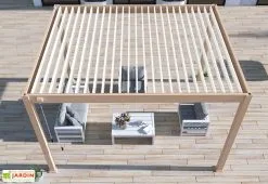 Ombréa Pergola Bioclimatique Ombréa En Aluminium 3 X 4 M Autoportée - Beige Agathe 9 Ombréa Pergola Bioclimatique Ombréa En Aluminium 3 X 4 M Autoportée - Beige Agathe -magasin de mobilier d'extérieur toiture pergola bioclimatique ouverte ombrea 15 728363