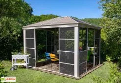 Sojag Tonnelle De Jardin En Aluminium Et Acier Galvanisé Striano 10,78 M²
