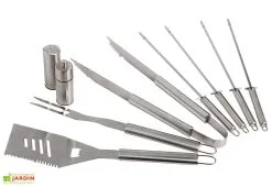 Cook In Garden Valisette D'Ustensiles Pour Barbecue : 9 Pièces