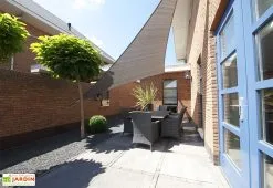 Nesling Voile D’ombrage Triangulaire En Polyéthylène Coolfit – 5 X 7,1 M -magasin de mobilier d'extérieur voile ombrage expo